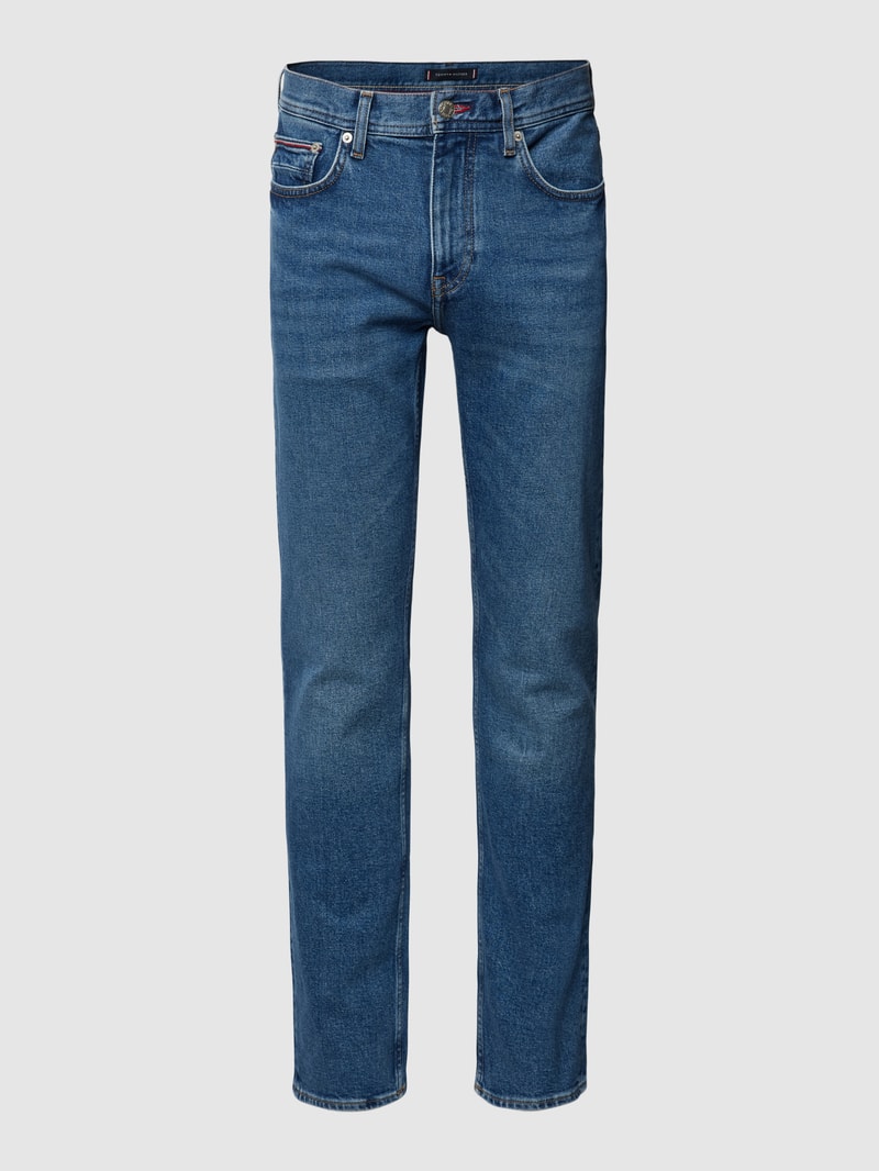 Straight Fit Jeans im 5-Pocket-Design Modell 'DENTON' in blau