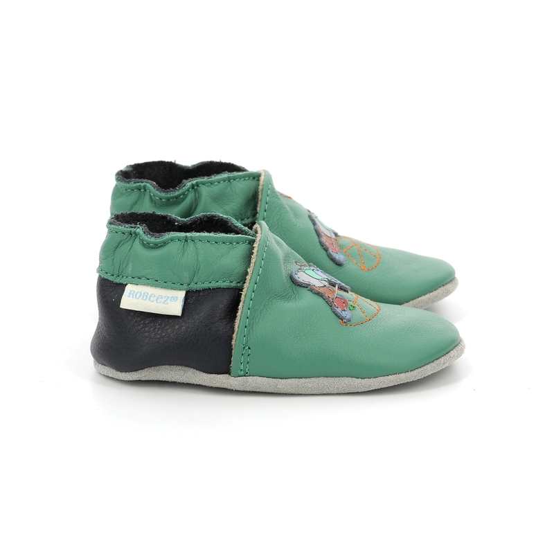 Chaussons cuir Krunchy
