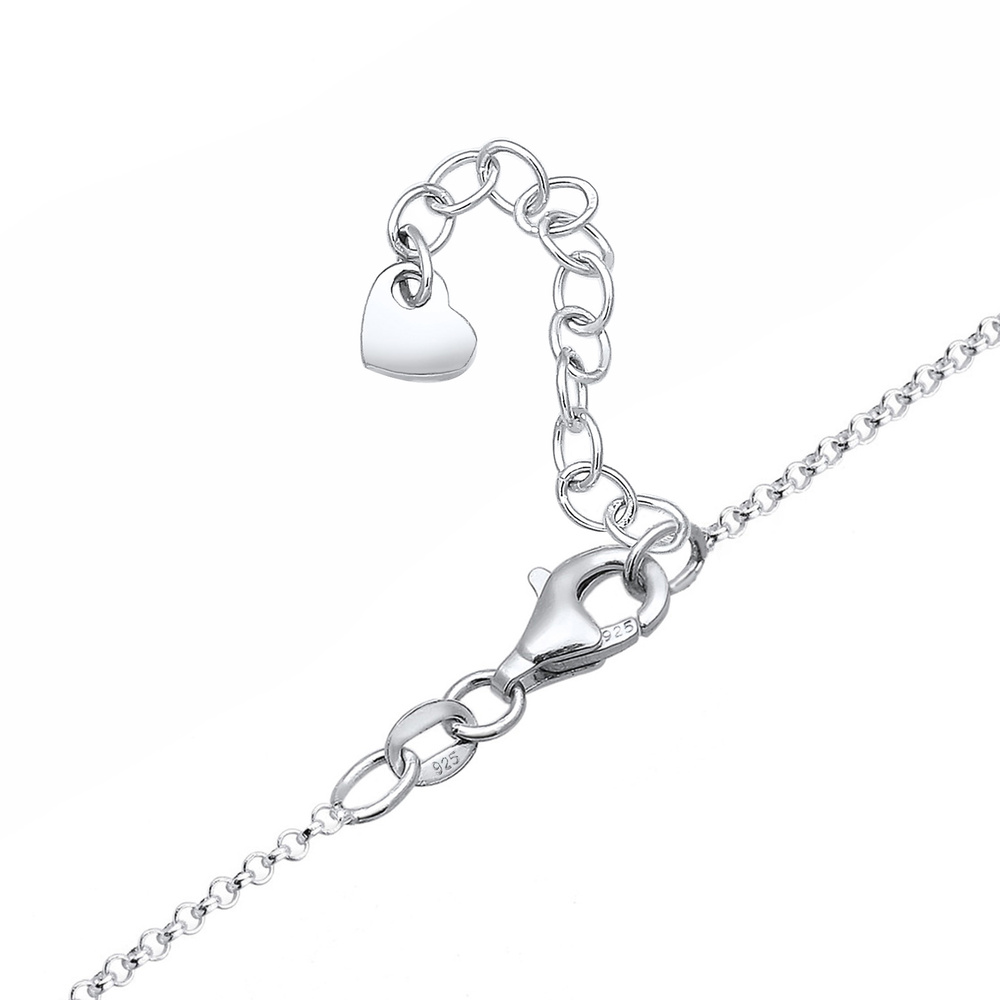 Elli Elli Collier Femme Heirloom Love Wording en Argent Sterling 925 Bijoux