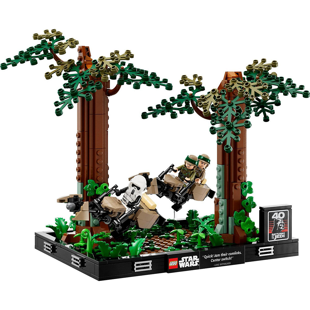 LEGO® Star Wars 75353 Verfolgungsjagd auf Endor – Diorama