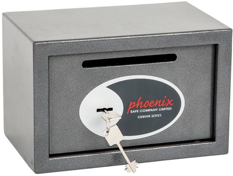 Phoenix Einwurftresor SS0801KD Grau 310 x 200 x 200 mm