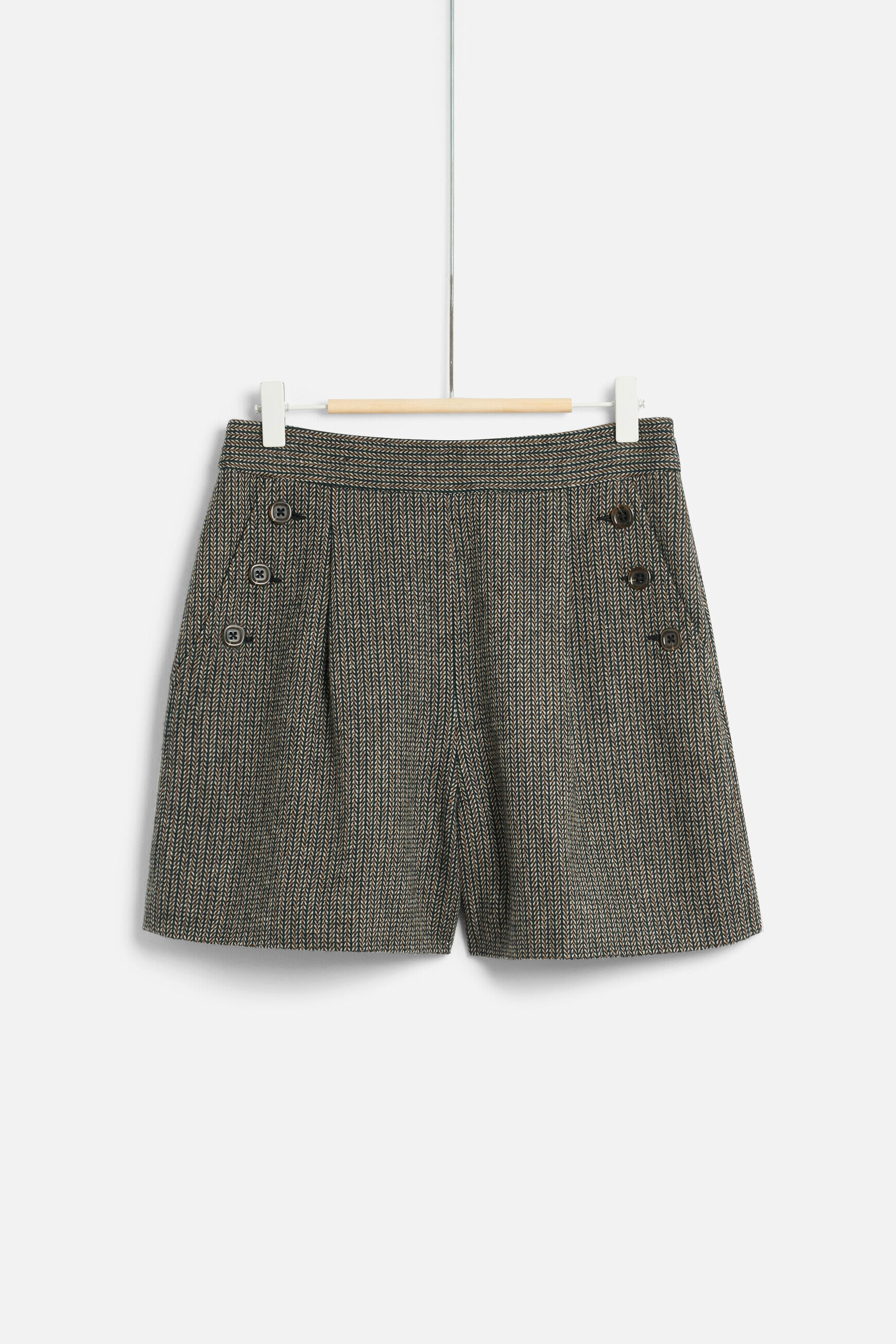 short edgar marron fonce femme