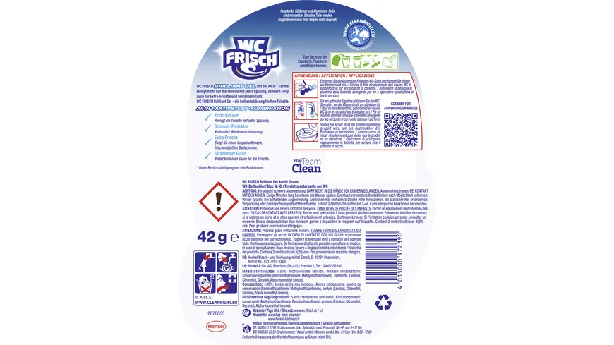 WC FRISCH Brilliant Gel Allin1 Arctic Ocean 42 g