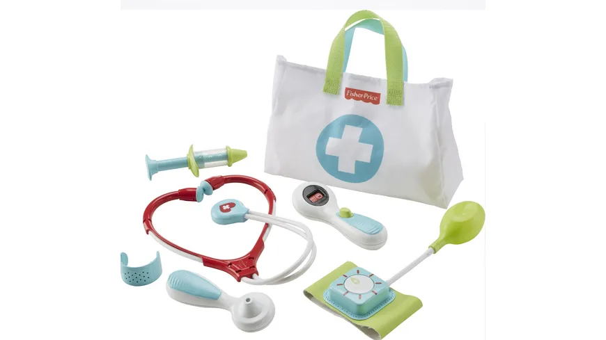Fisher-Price Arzttasche (7 Teile), Kinder-Spielzeug, Kinder Arztkoffer