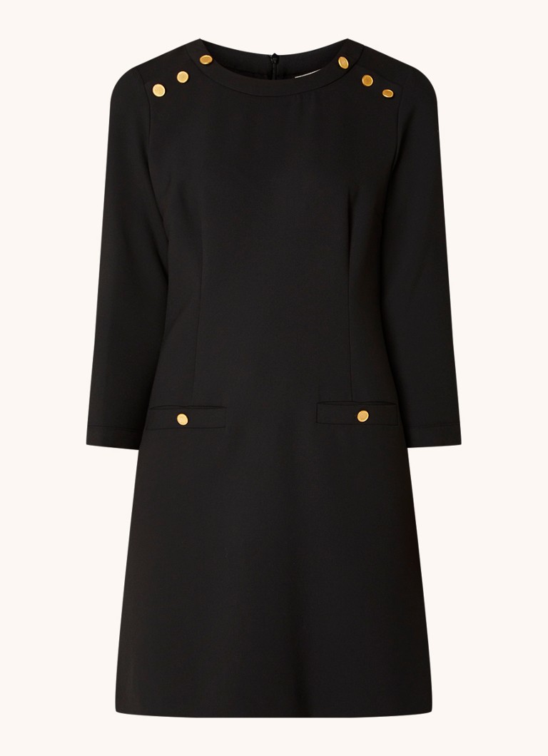 Rochie scurtă Joana de la Gerard Darel cu nasturi decorativi.