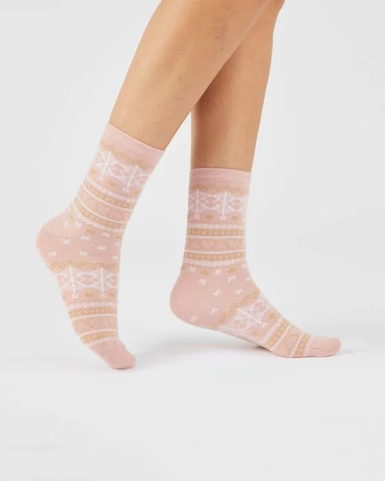 Lot de 3 paires de chaussettes maille fantaisie chaude Thermolactyl
