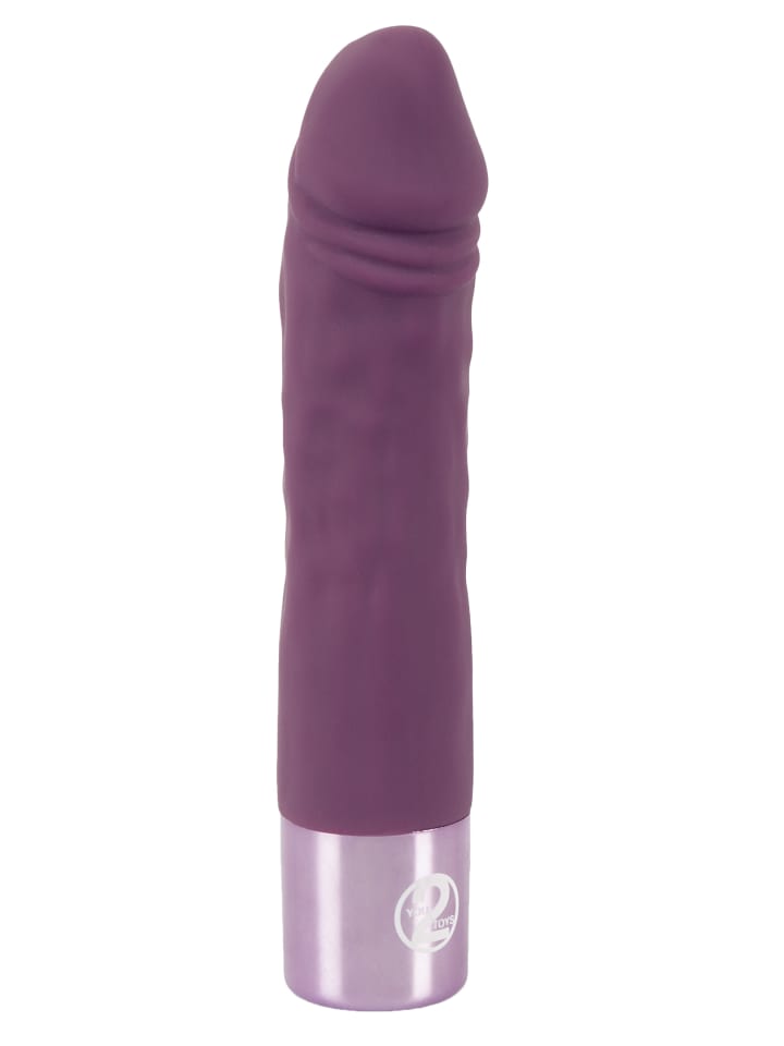 Elegant Series Vibrator Realistic Vibe in lila günstig kaufen 14,3 cm