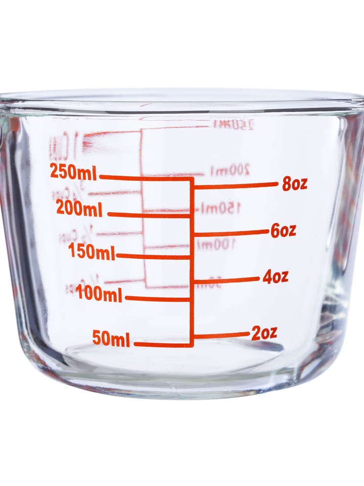 relaxdays Glas-Messbecher in Transparent - 250 ml günstig kaufen onesize