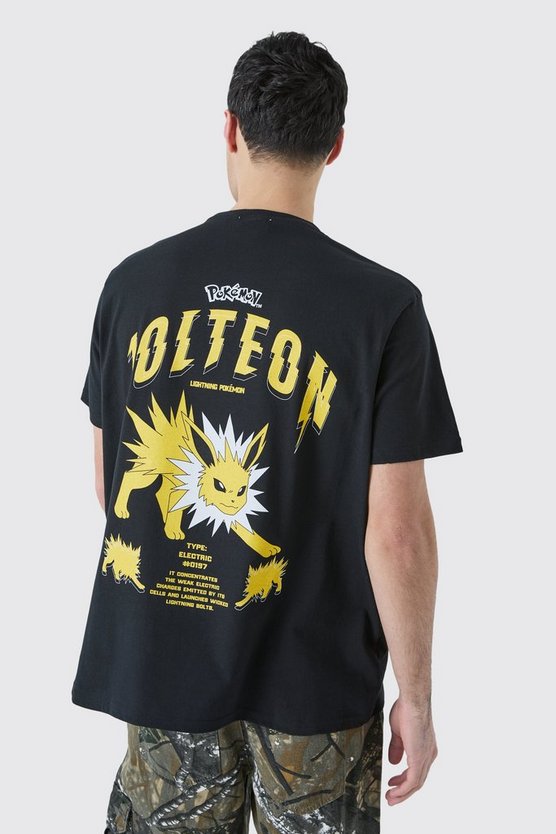 Oversize T-Shirt mit lizenziertem Pokemon Jolteau Print