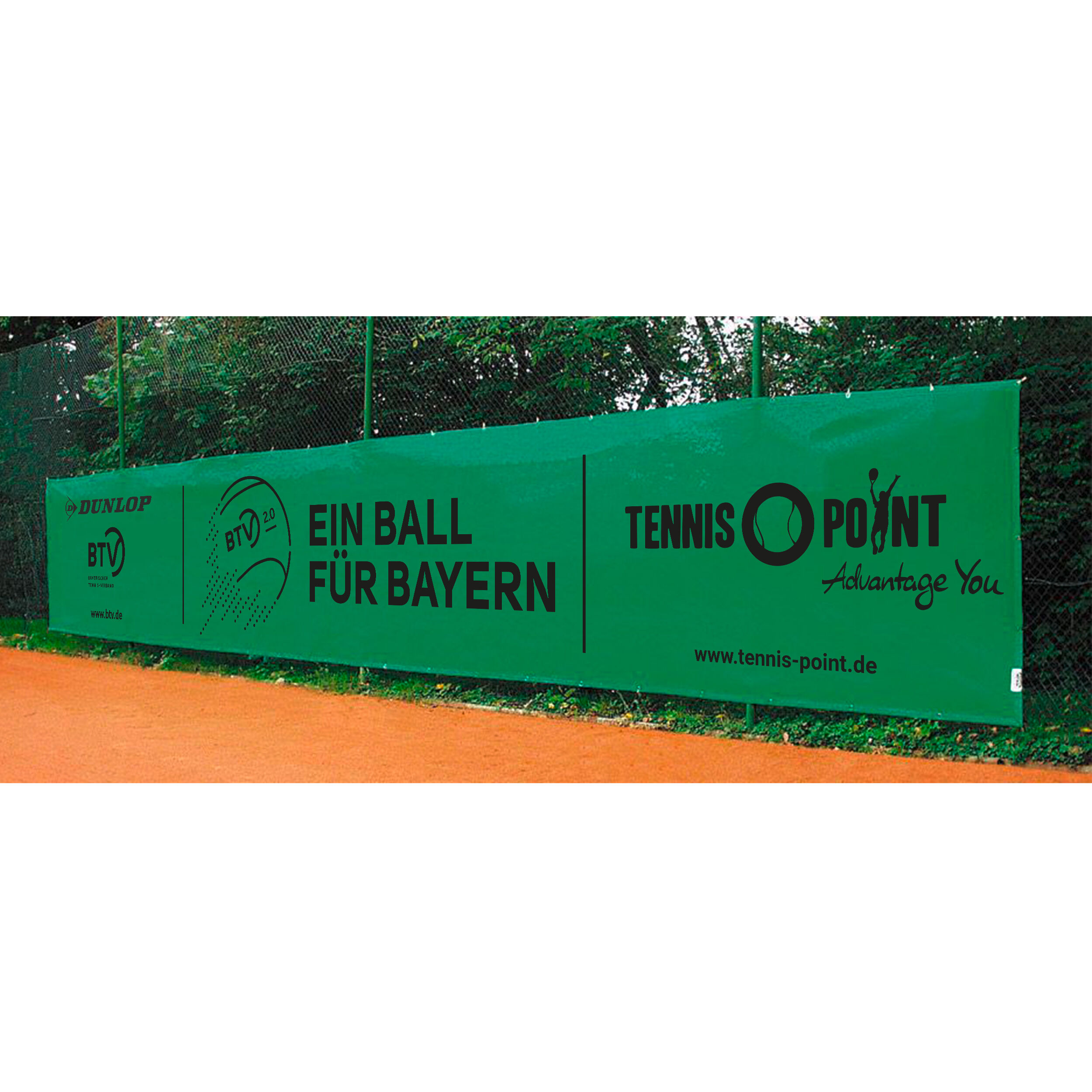 Dunlop - Ein Ball Für Bayern Sichtblende 12x2m - Grün
