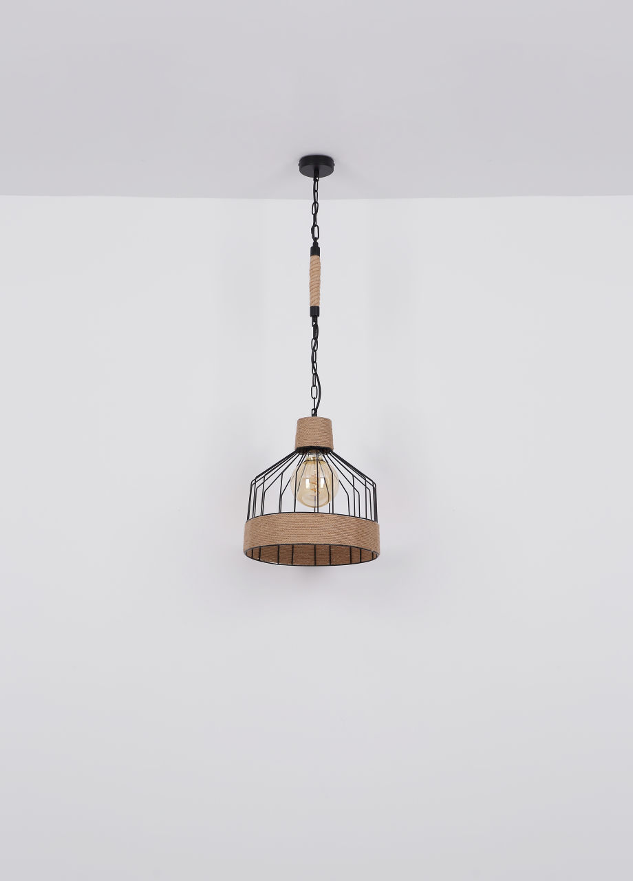 Globo Lighting - HALIA - Hängeleuchte Metall schwarz matt, 1x E27