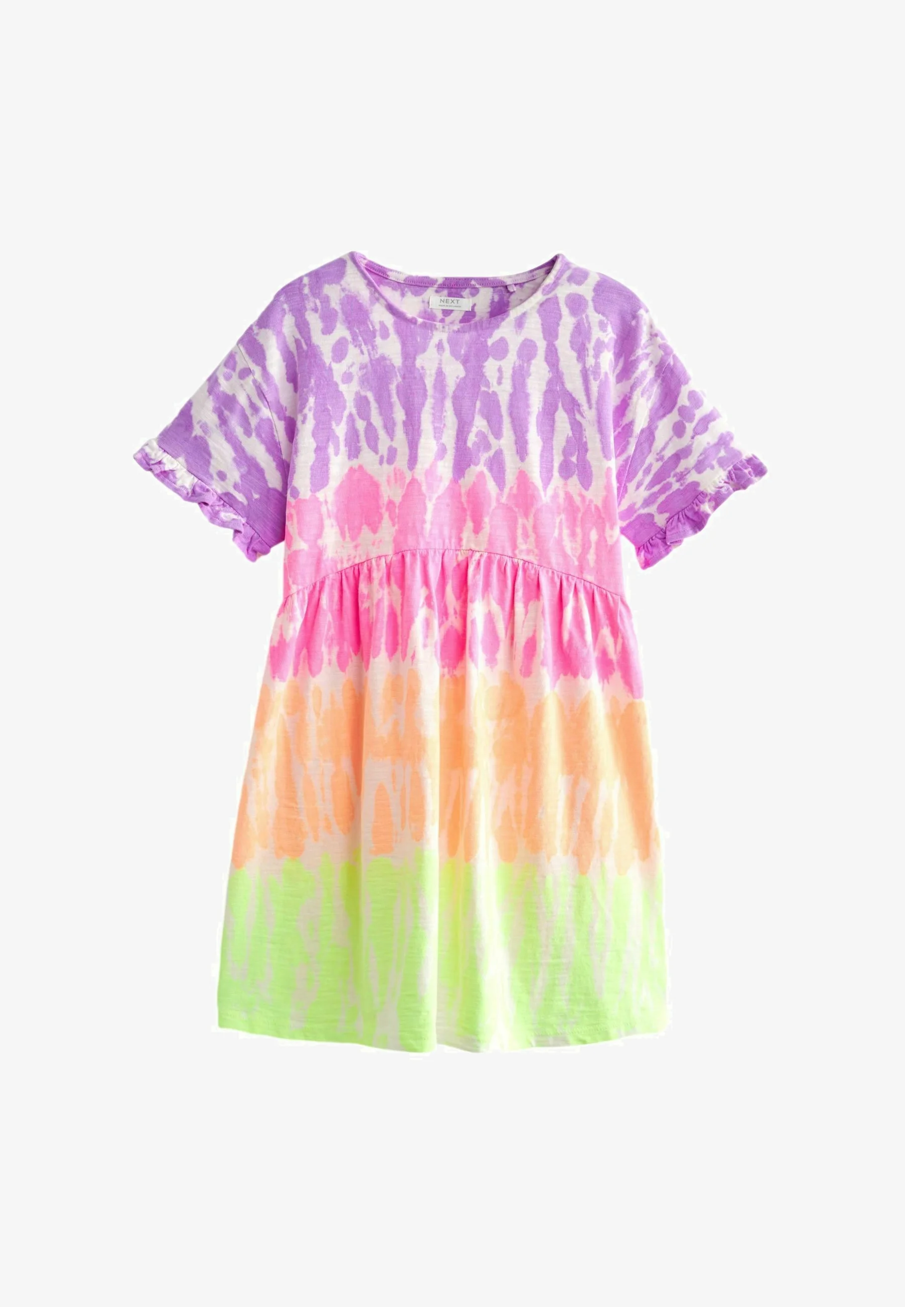 Siguiente Vestido de jersey de manga corta y corte regular