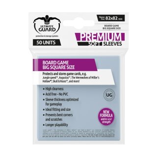 UG Premium Soft Sleeves Quadratisch Groß (50) [82x82mm]