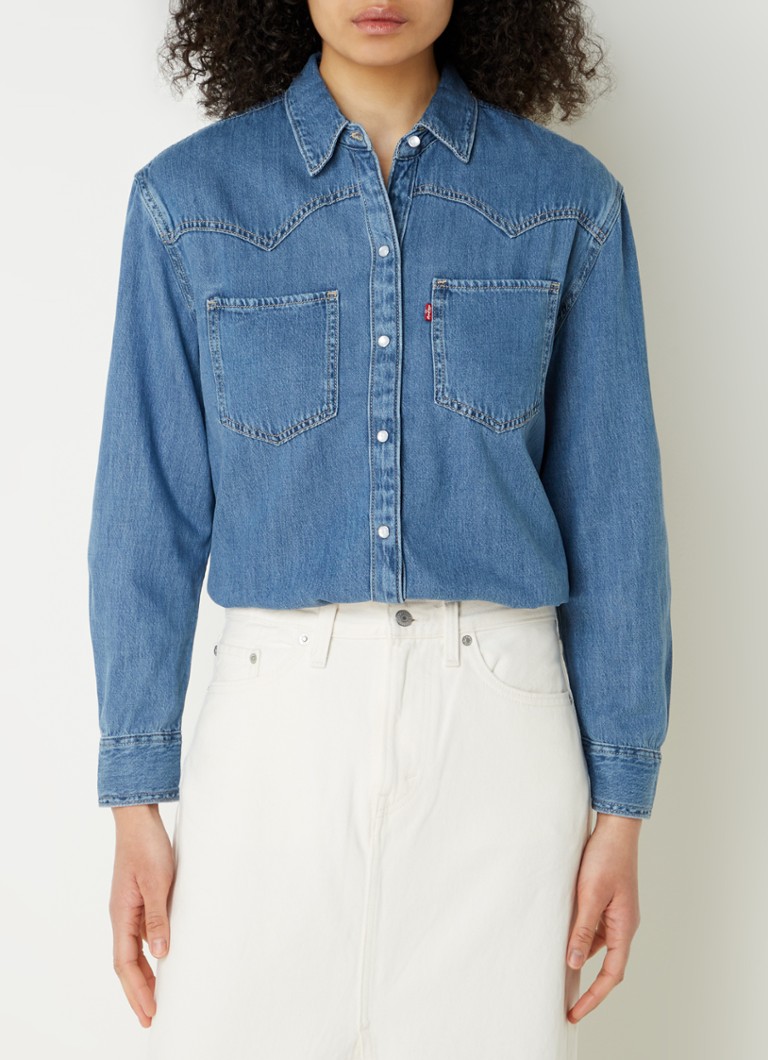 Camicetta Teodora di Levi's in chambray misto lyocell.