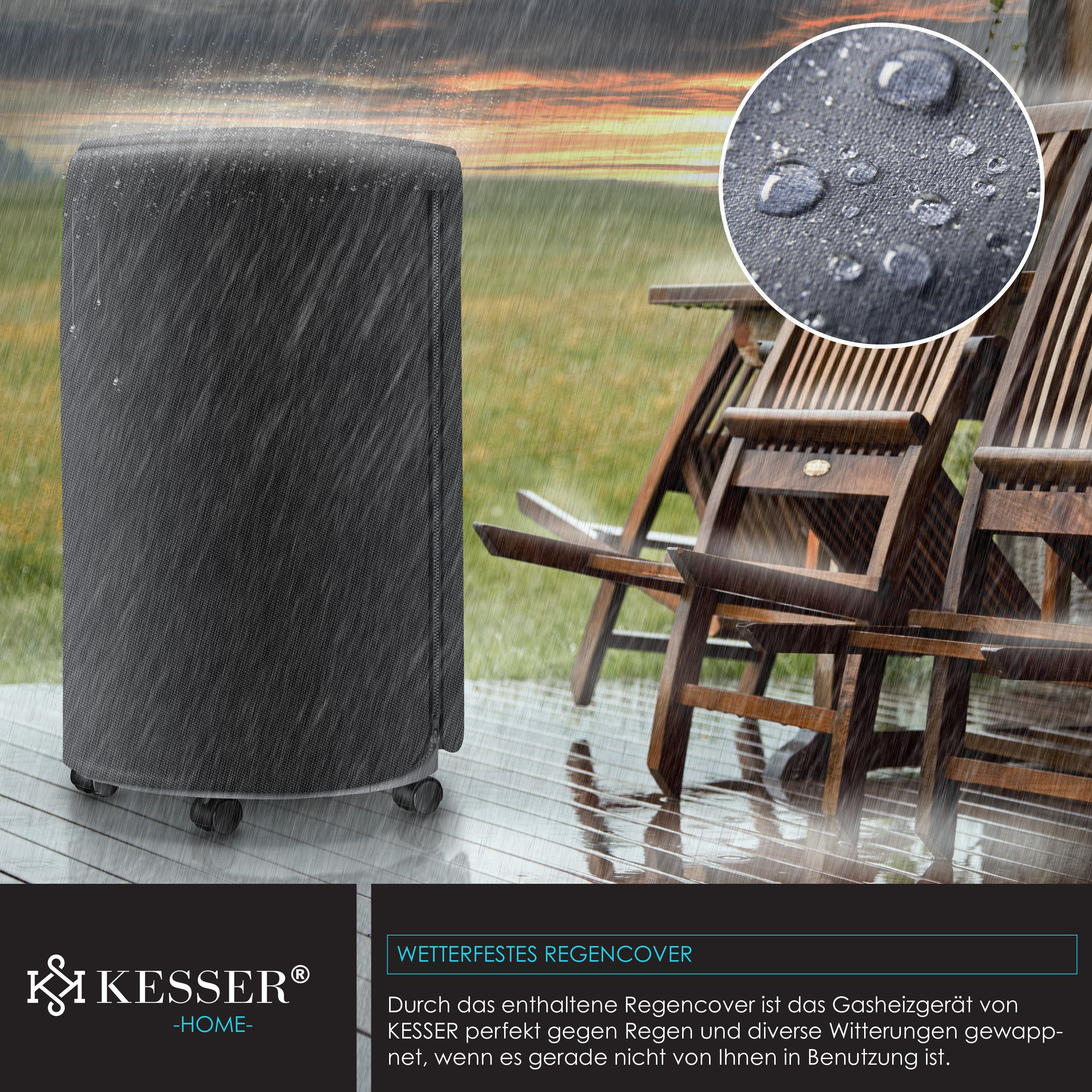 KESSER Wärmewelle, 4200 W, Gasheizer Keramik Gas Heizer 4200 Watt Heizstrahler + Gasdruckregler