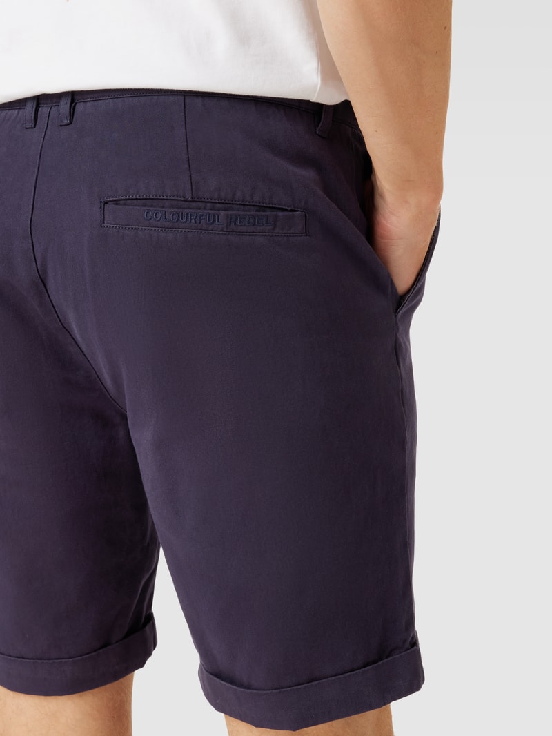 Bermudas mit 5-Pocket-Design Modell 'Carter' in dunkelblau