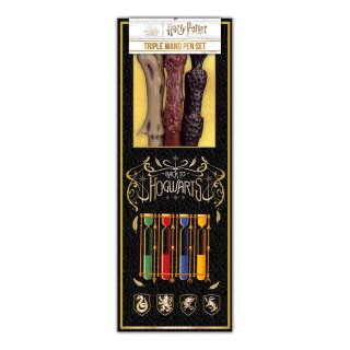 Harry Potter 3er-Pack Zauberstabstifte Colourful Crest