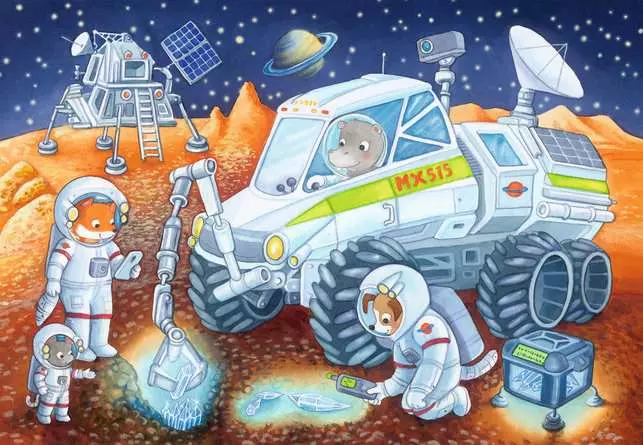 Kinderpuzzle ab 4 Jahren - Reise durch den Weltraum - 24 Teile