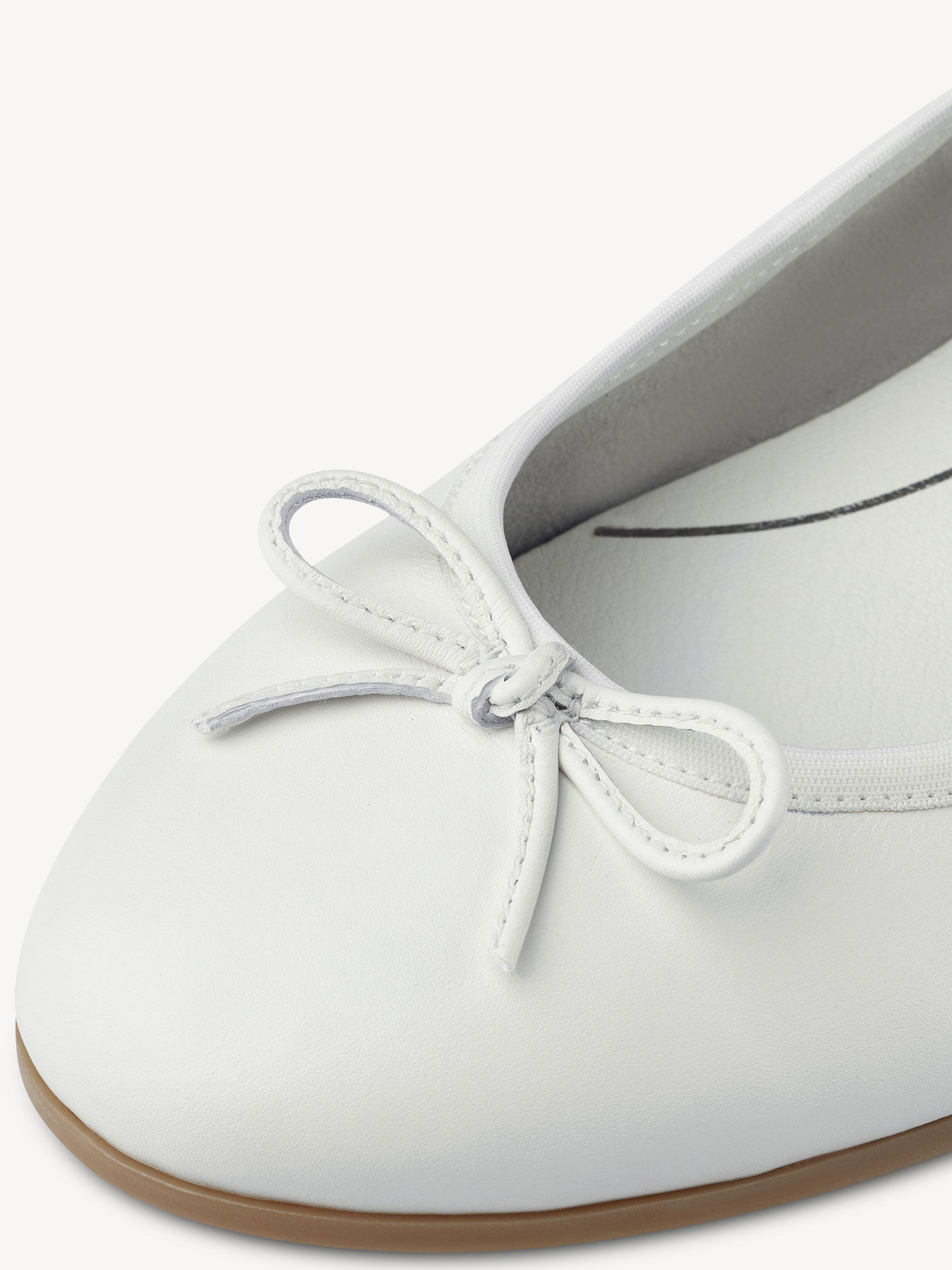 Ballerine en cuir - blanc