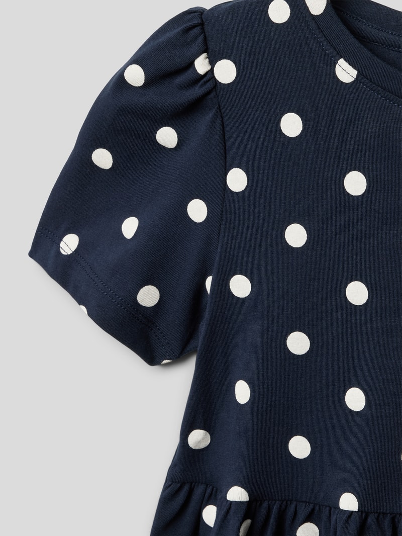 Kleid mit Streifenmuster Modell 'FANN' in marineblau
