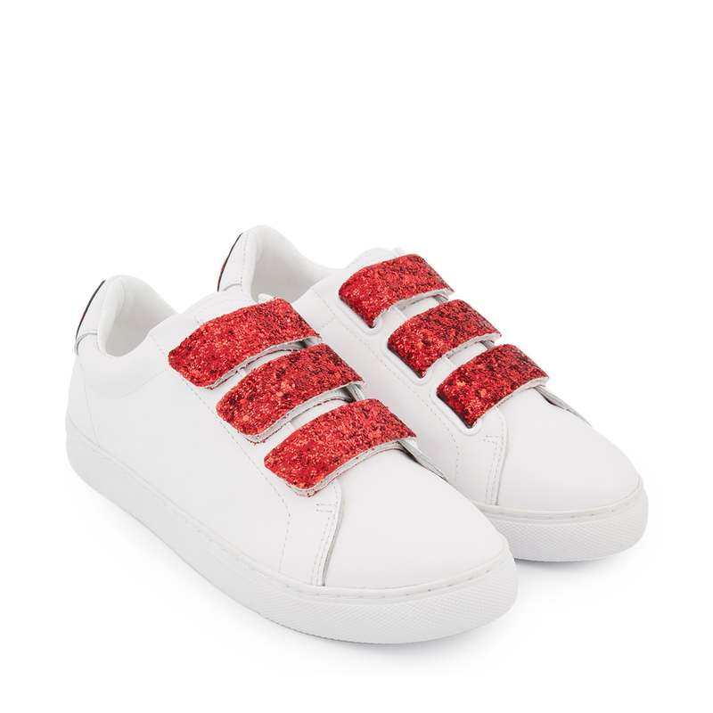 Baskets en cuir Edith back lips