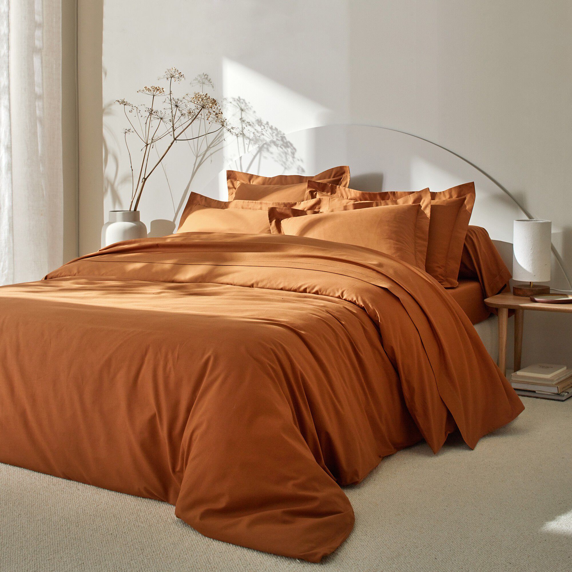 Linge de lit uni coton