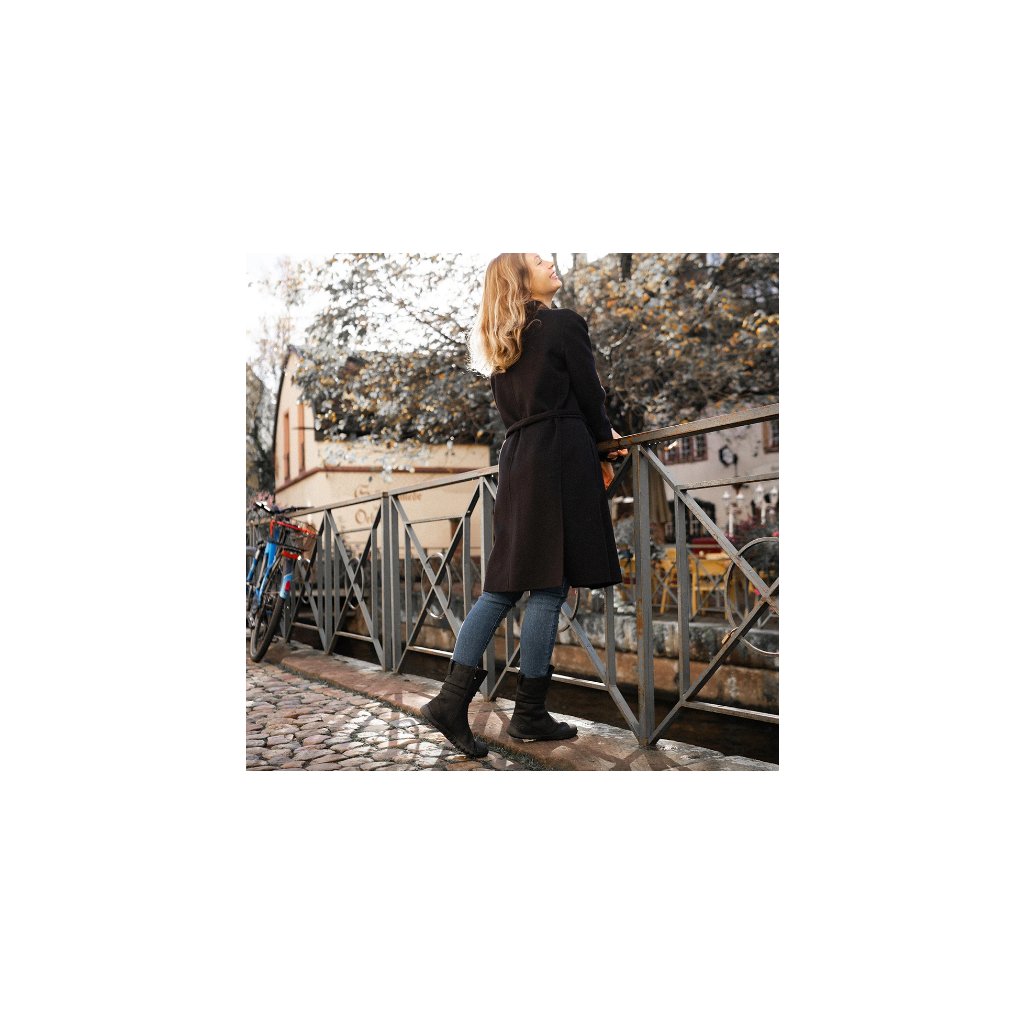 Groundies Odessa Women schwarze Barfuß-Kurzstiefel