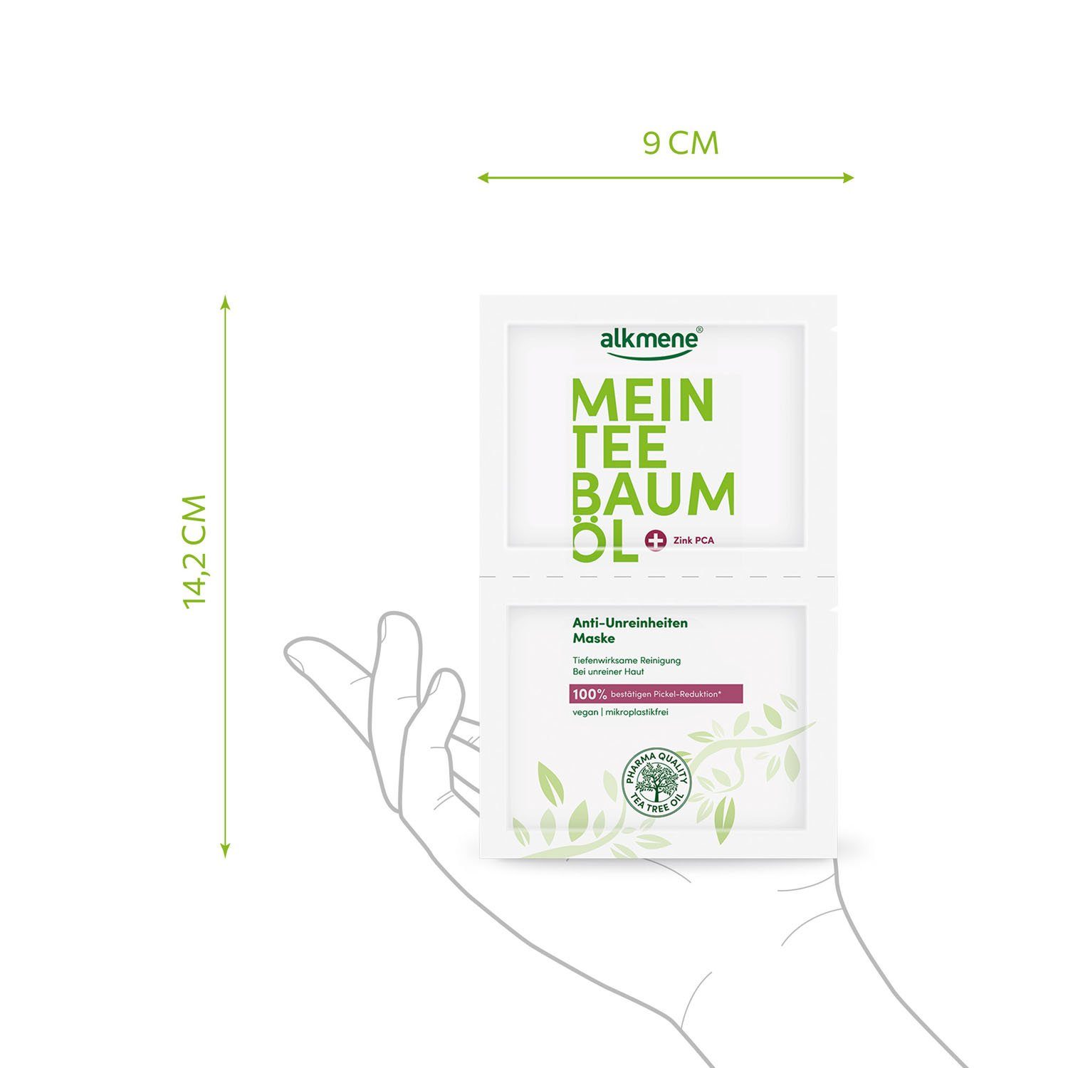 alkmene Gesichtsmaske Anti Unreinheiten Maske 100% bestätigen Pickel Reduktion, 1-tlg.