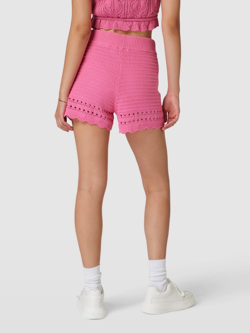 Strickshorts mit elastischem Bund Modell 'Sadie' in pink
