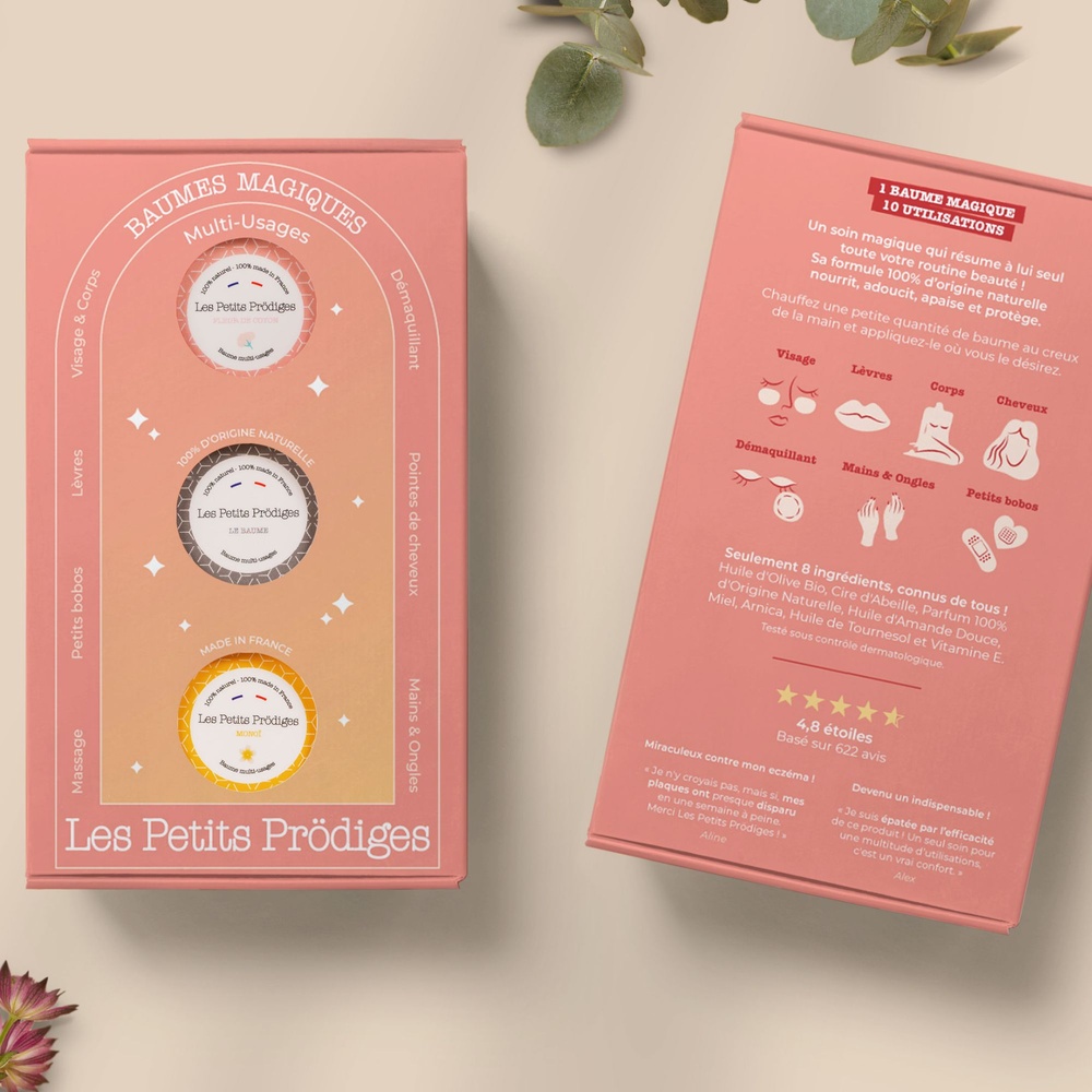 Les Petits Prödiges Coffret Trio Baumes Multi-usages 10ml Baume Multi-usages