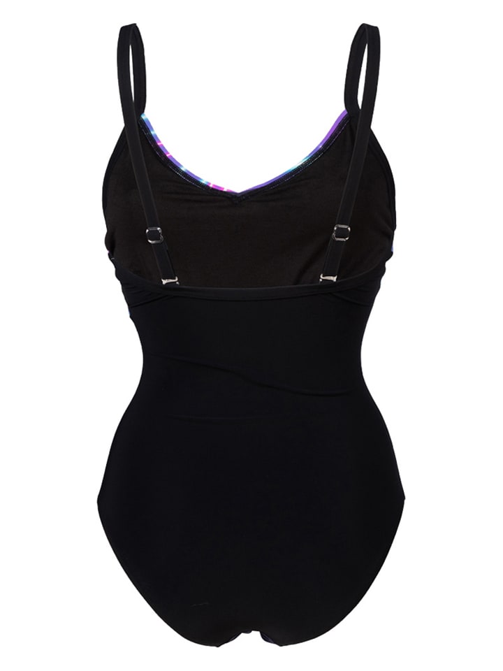 Arena Shape-Badeanzug in Schwarz/ Lila günstig kaufen