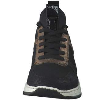 Rieker Slip On Sneaker in schwarz