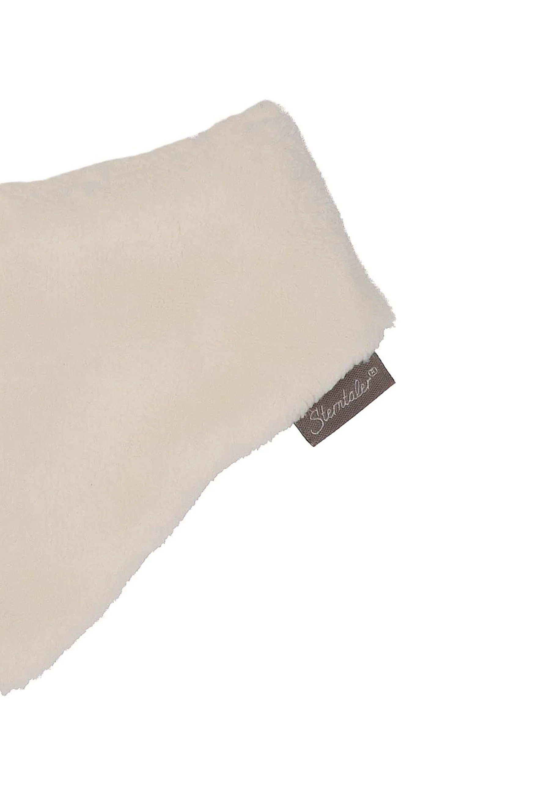 Dreieckstuch aus Teddyflausch mit Klettverschluss
