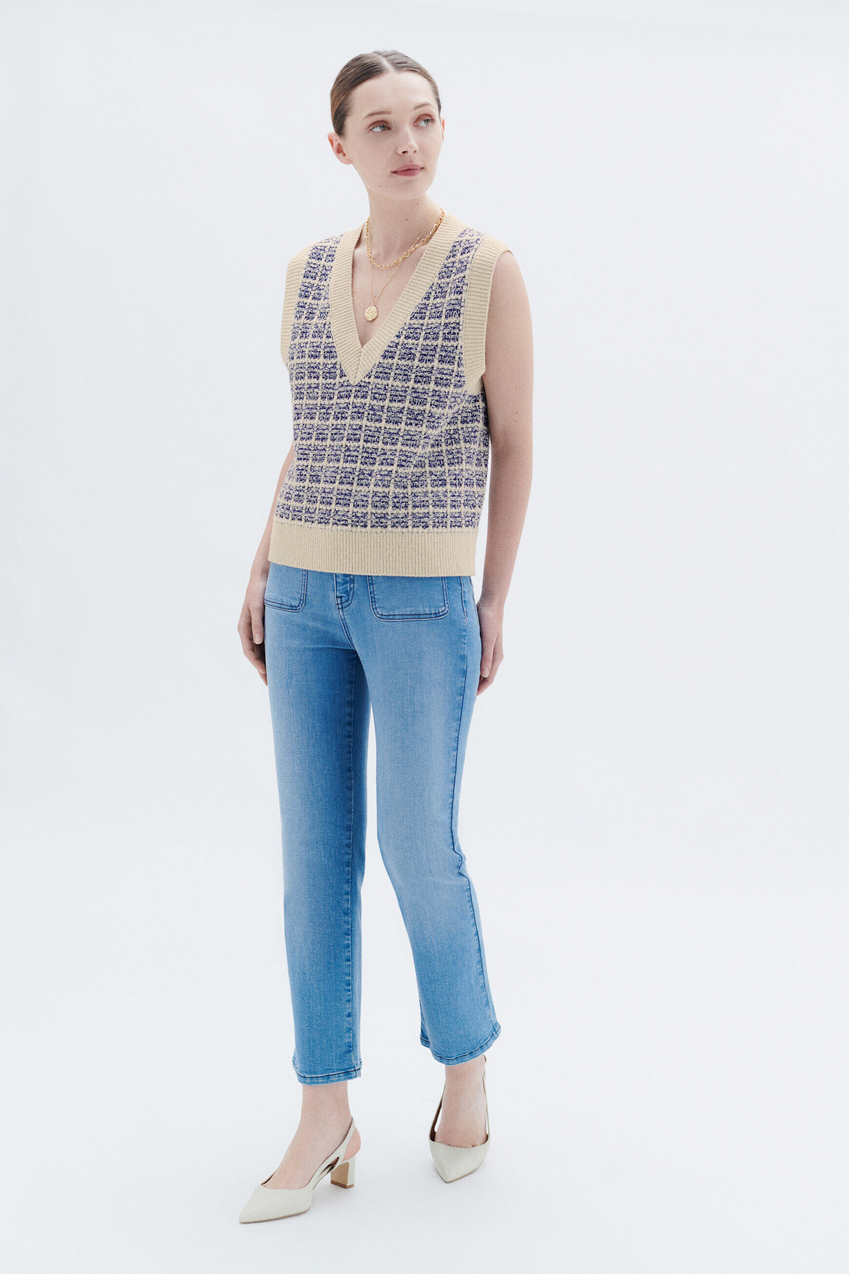 Pull maggie denim baby bleu femme