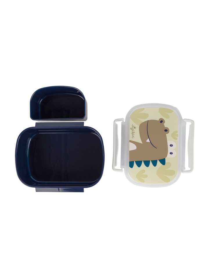 Sigikid Kindergarten-Set Trinkflasche & Brotdose in Beige/Blau Dino günstig kaufen onesize