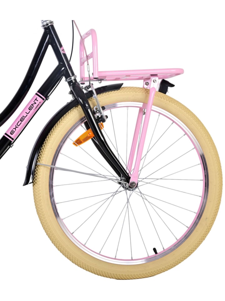 Volare Kinderfahrrad Excellent Fahrrad für Mädchen 24 Zoll Kinderrad Schwarz 8 Jahre günstig kaufen onesize