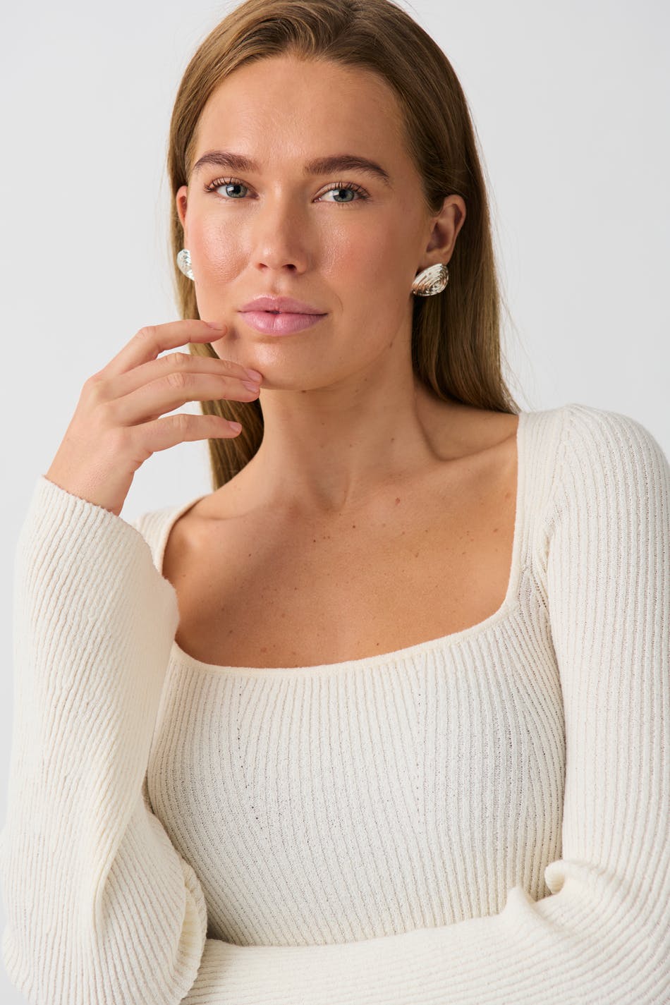 Knitted midi dress