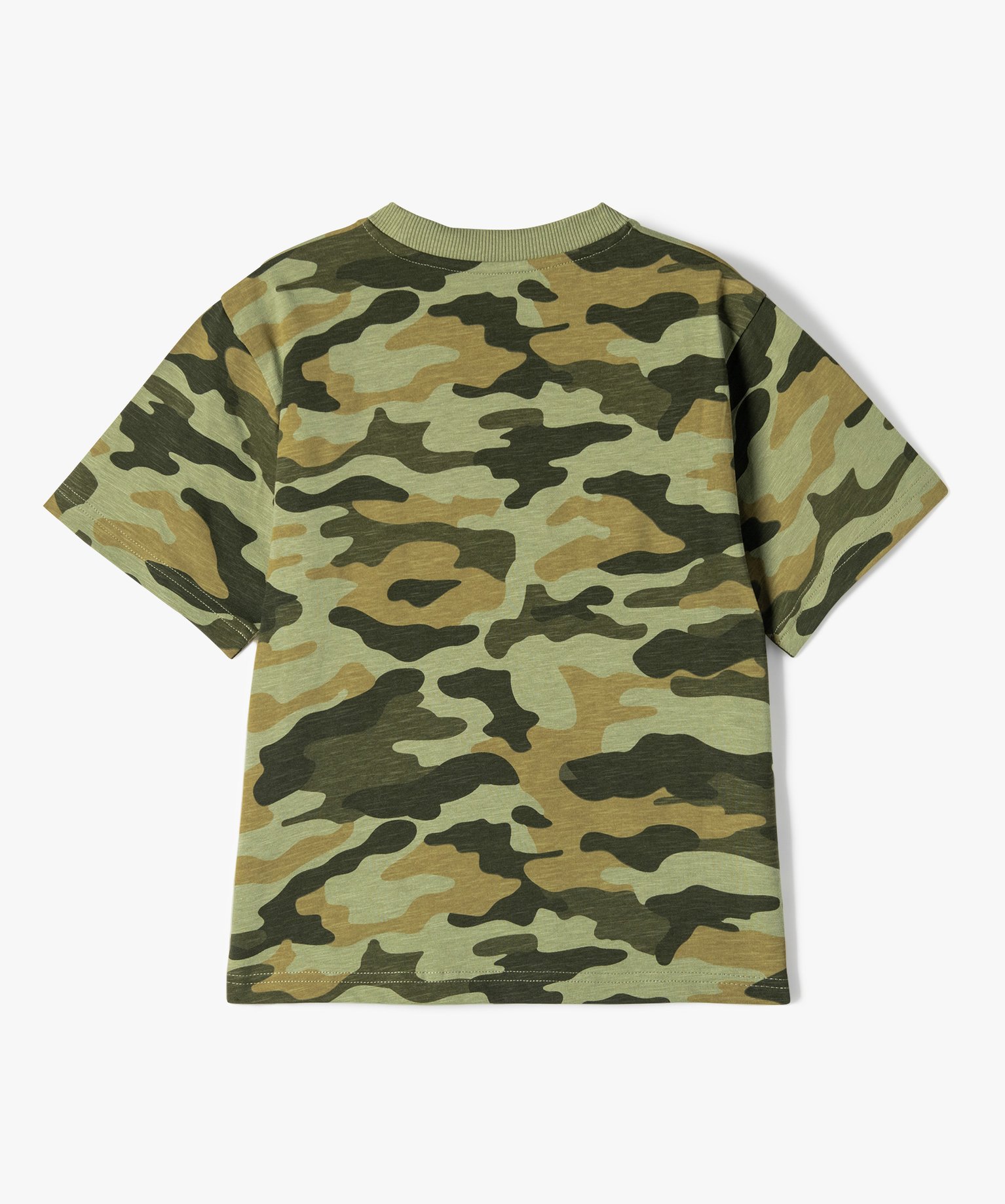 Tee-shirt Garçon à manches courtes à motif camouflage imprime | GEMO