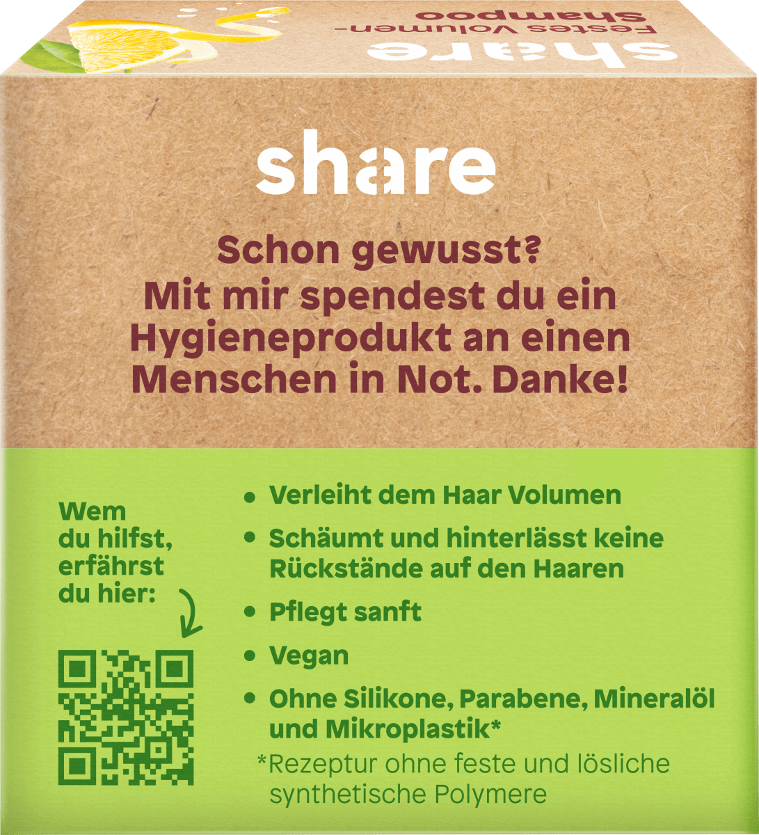 Festes Shampoo Zitrone & Meersalz, 60 g
