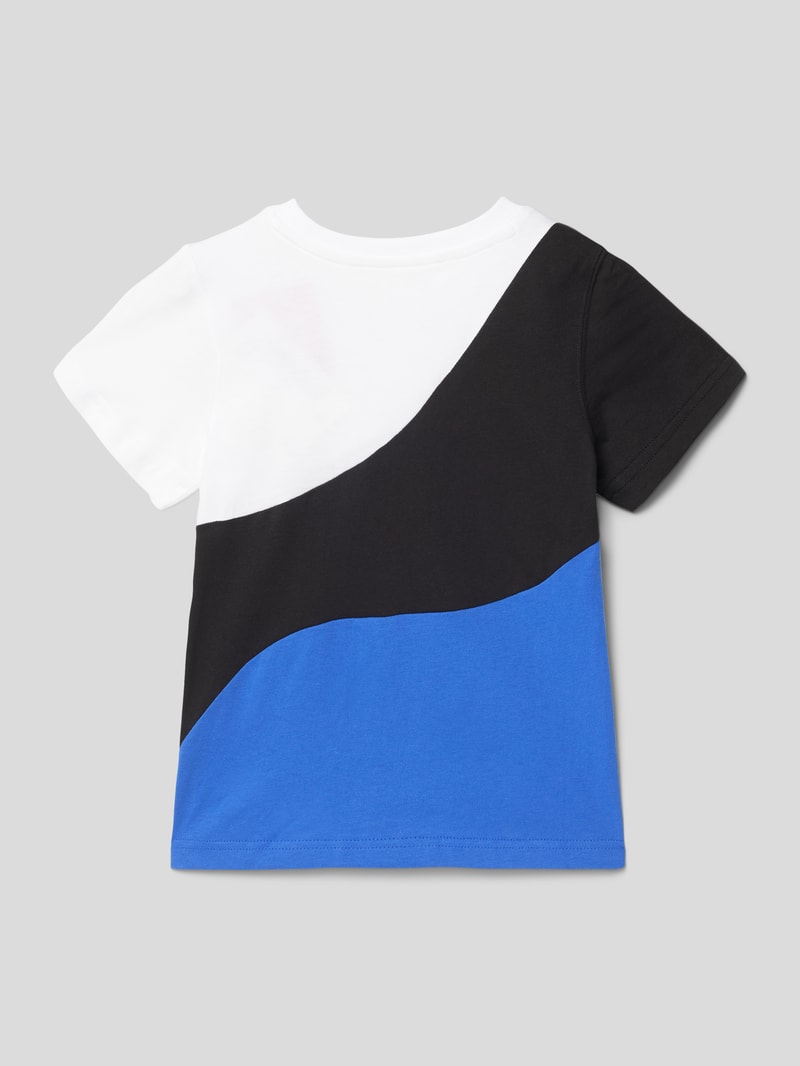 T-Shirt mit Logo-Print in royalblau