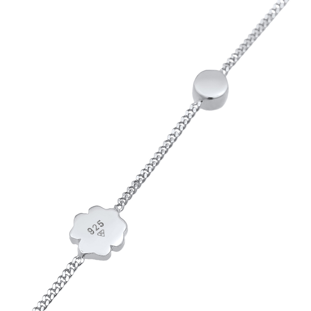 Elli Elli Bracelet Femme Coeur Paix Pendentif trèfle à quatre feuilles avec cristaux z Bracelet