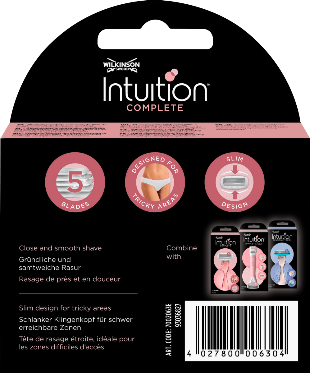 Rasierklingen, Intuition Complete, 3 St