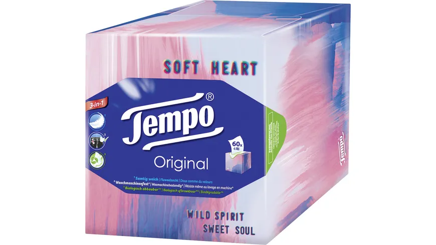 Tempo Taschentücher Original Würfel-Box