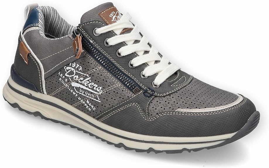 DOCKERS Komfort Schnürer grau