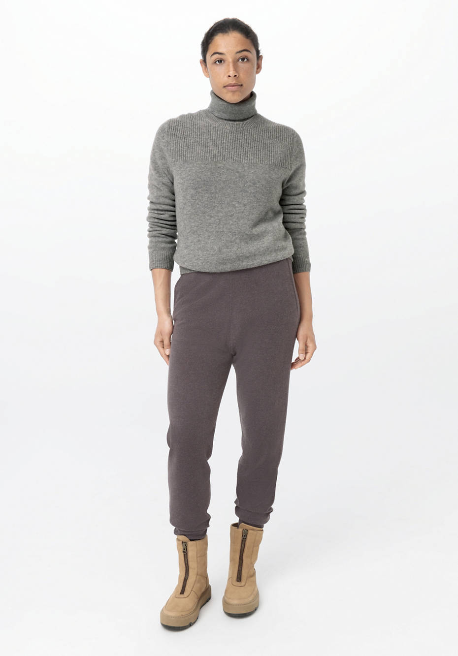 Pullover aus Bio-Merinowolle mit Kaschmir