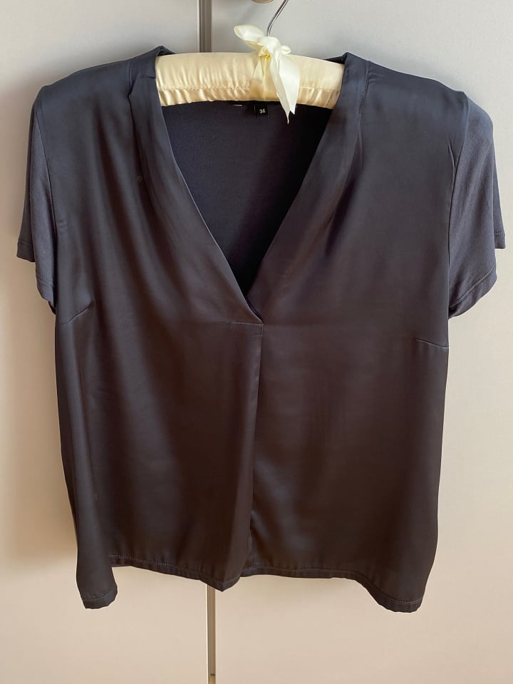 More & More Bluse in Anthrazit günstig kaufen 34