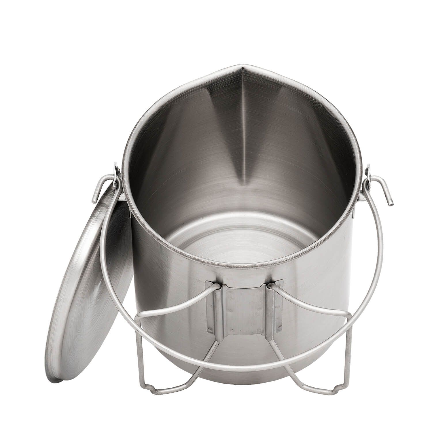 Edelstahl Bush Pot mit Deckel 1.9 Liter