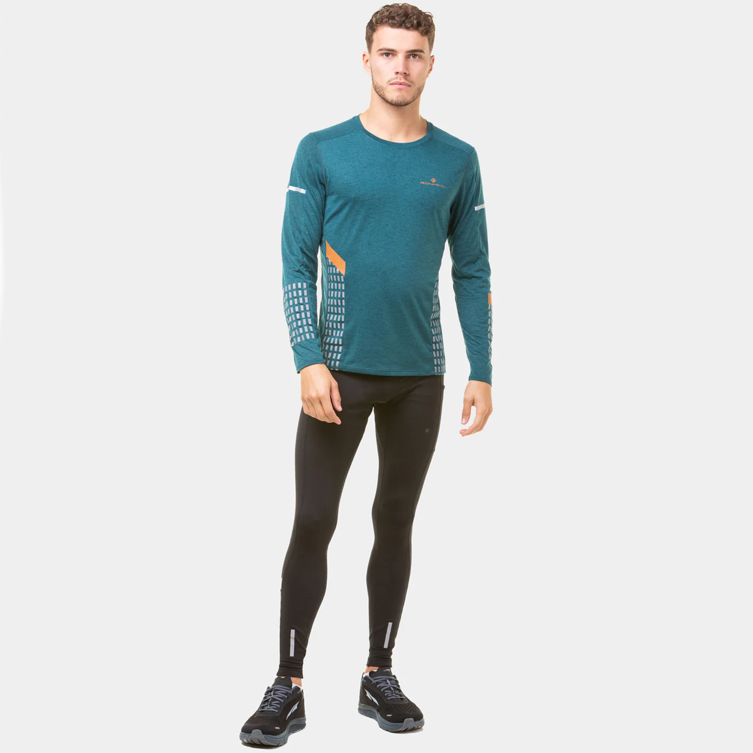 Tech Afterhours Longsleeve Laufshirt Herren - Petrol