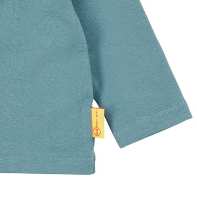 T-Shirt langarm, mittelblau für Jungs