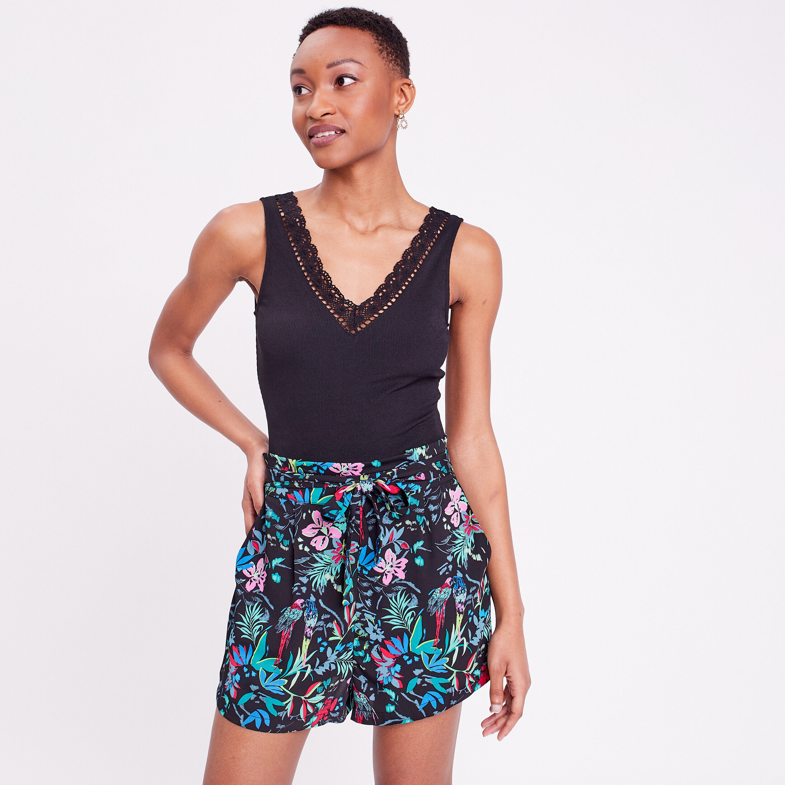 Body bretelles larges noir femme | Cache Cache